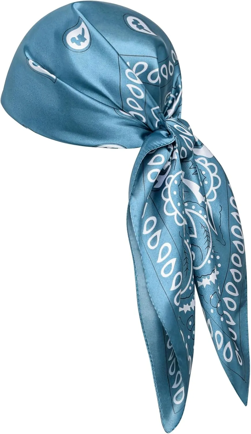 35" Men's Cowboy Scarf - Oversized Western Bandana Neckwear, Large Square Scarf with Gift Packaging