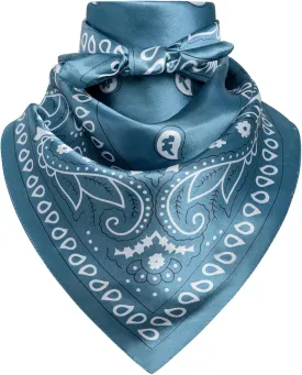 35" Men's Cowboy Scarf - Oversized Western Bandana Neckwear, Large Square Scarf with Gift Packaging