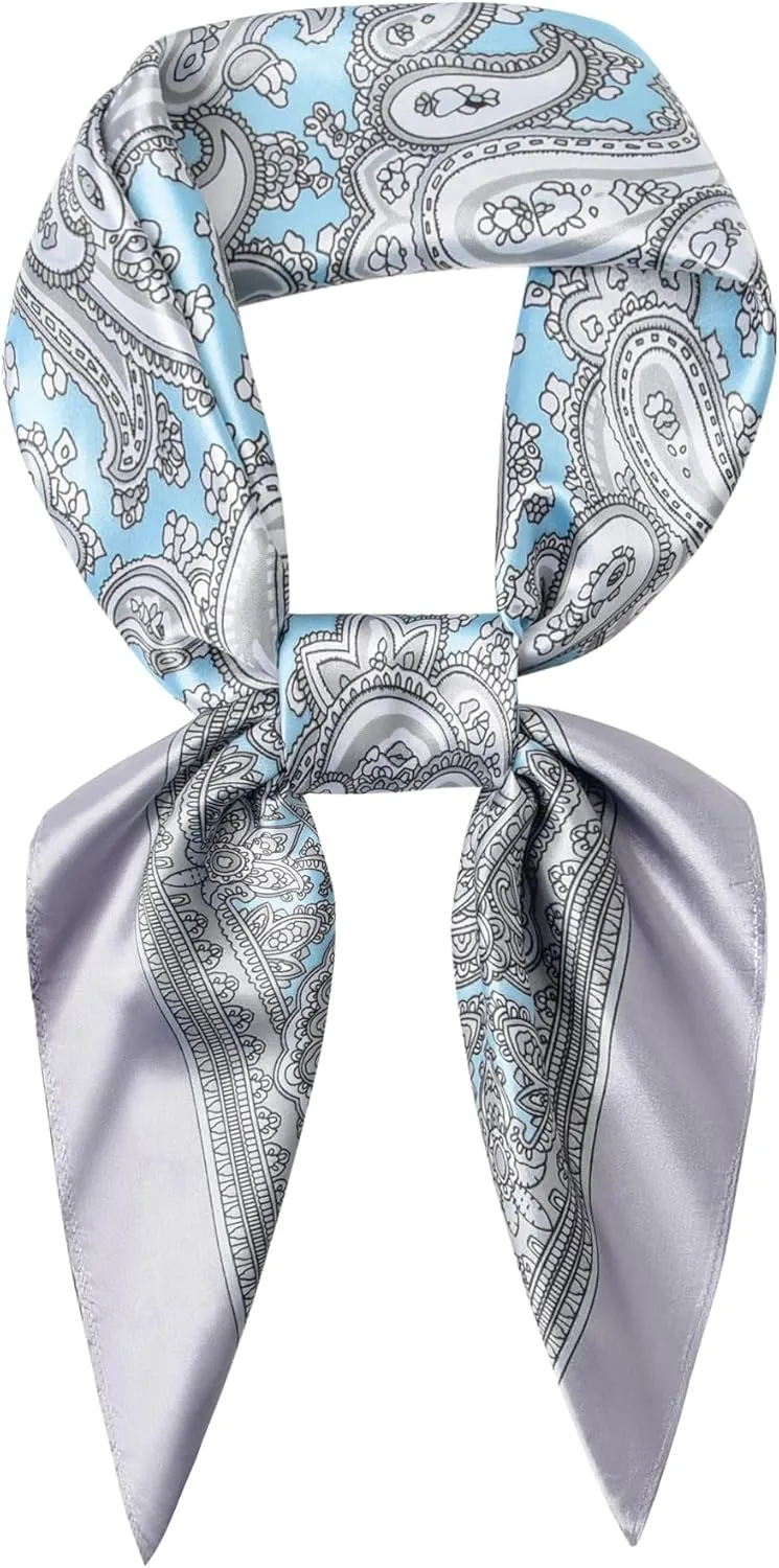 35" Men's Cowboy Scarf - Oversized Western Bandana Neckwear, Large Square Scarf with Gift Packaging