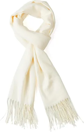 AMERICHAMP Super Soft Elegant Scarf for Women Men Cashmere Feel Winter Fall Fashion fringe Gift Lightweight solid cozy