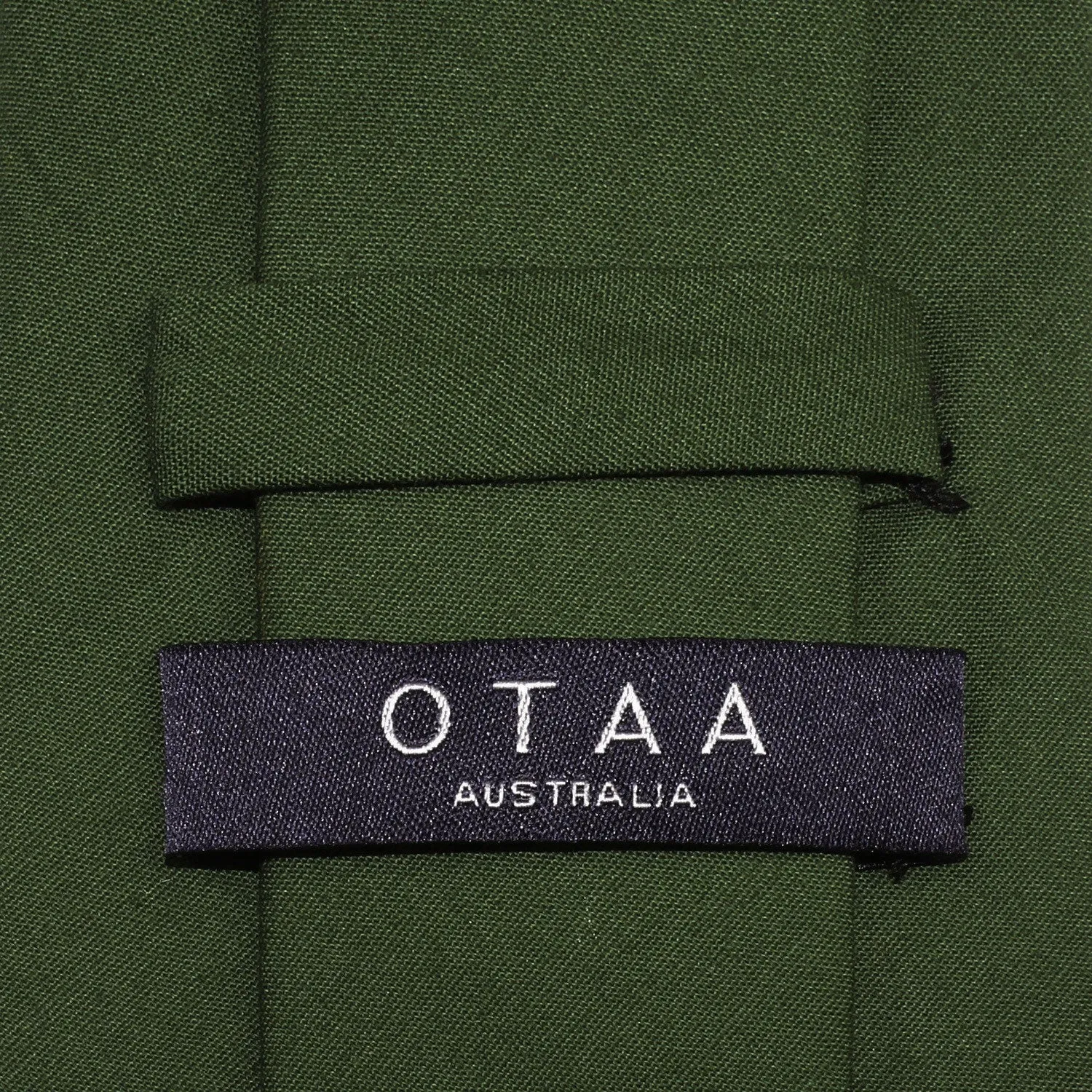 Army Green Cotton Necktie