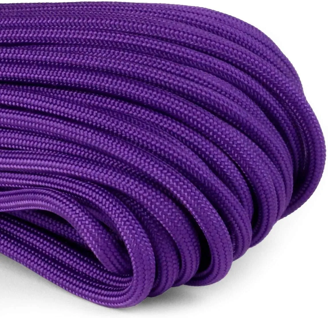 Atwood Rope MFG 550 Paracord 100 Feet 7-Strand Core Nylon Parachute Cord Outside Survival Gear Made in USA | Lanyards, Bracelets, Handle Wraps, Keychain (Purple)