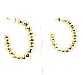 Ball Hoop Earrings
