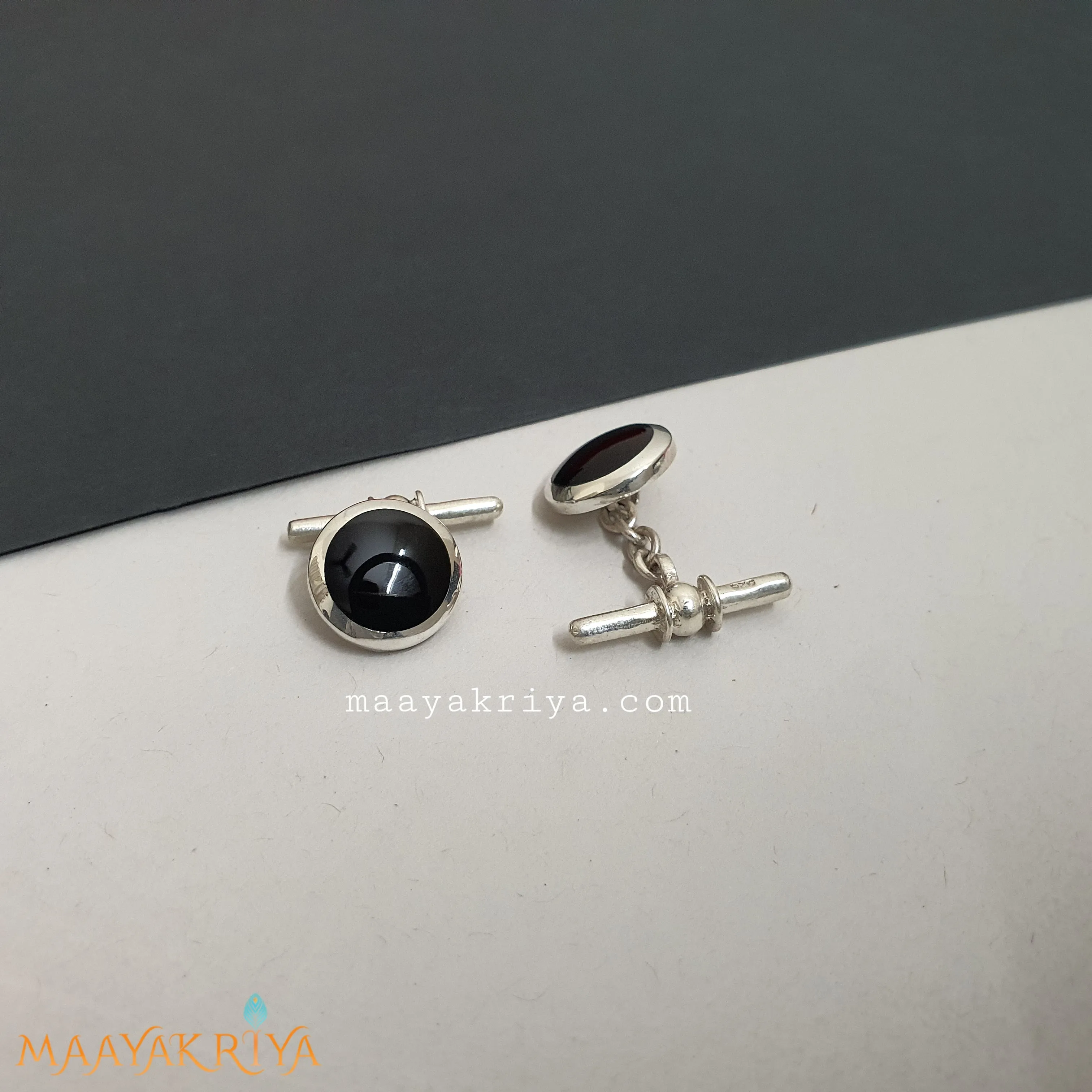 Black Linked Cufflinks
