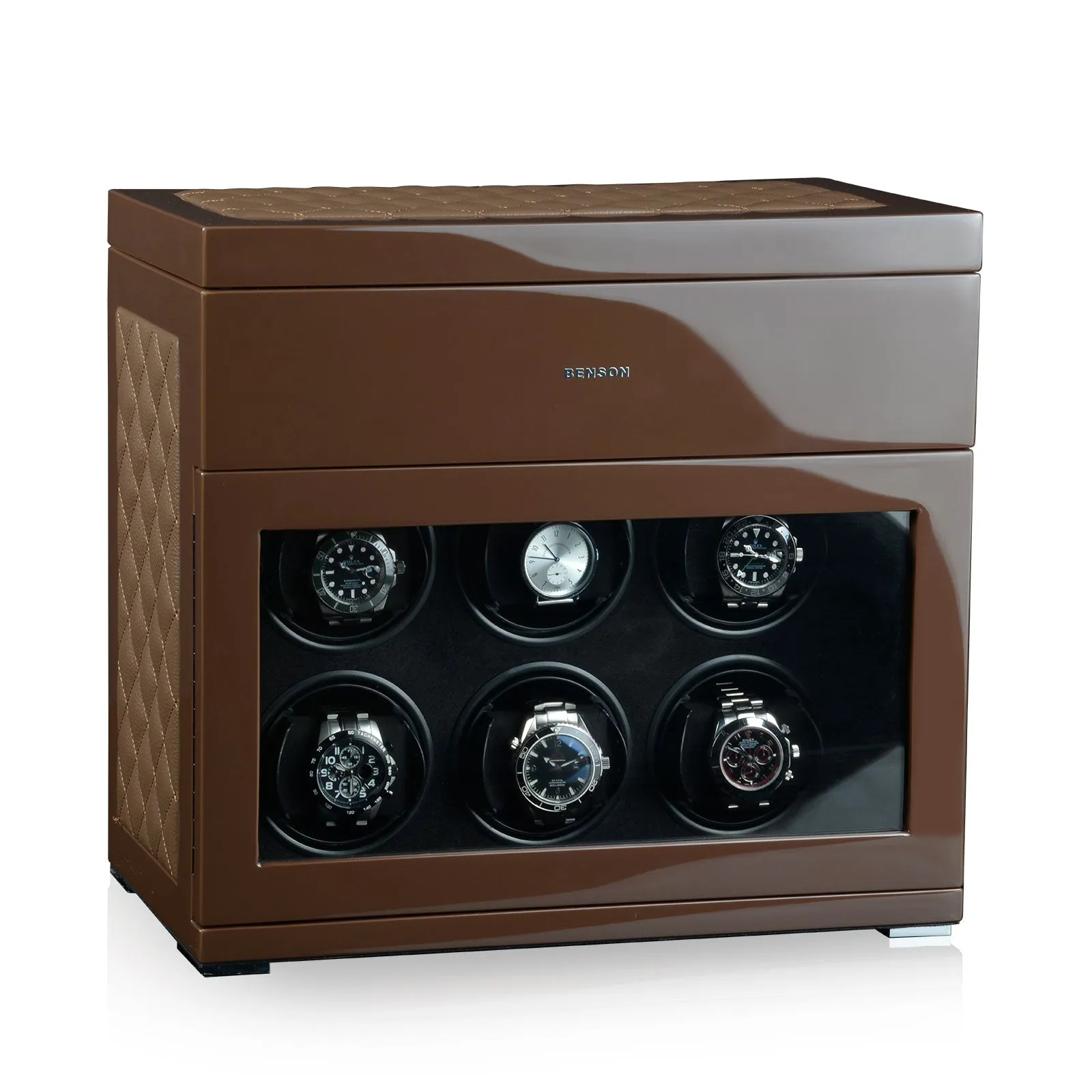 BSN Watch Winder Black Series 6.16 LE Brown/brown leather