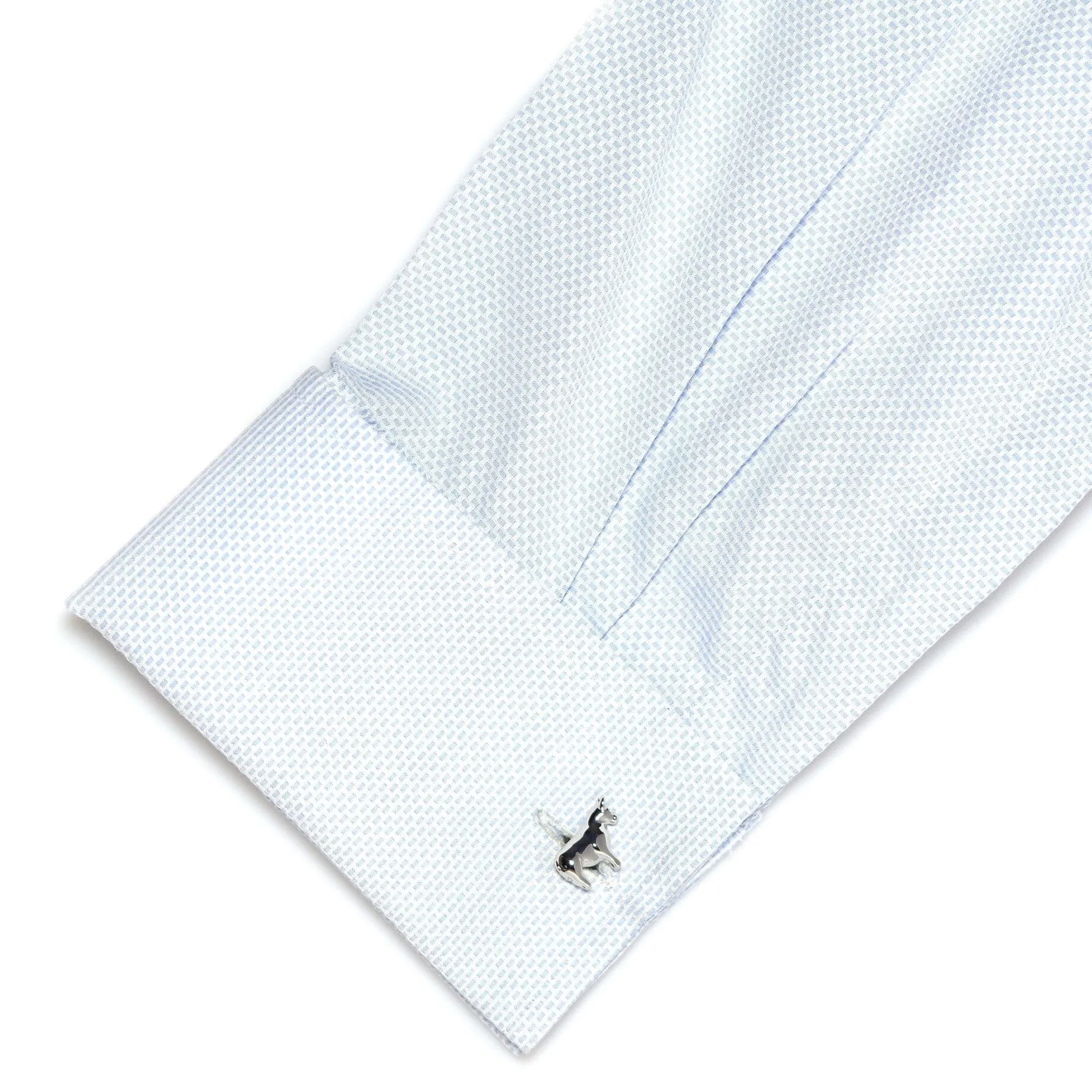 Bull and Bear Silver Cufflinks