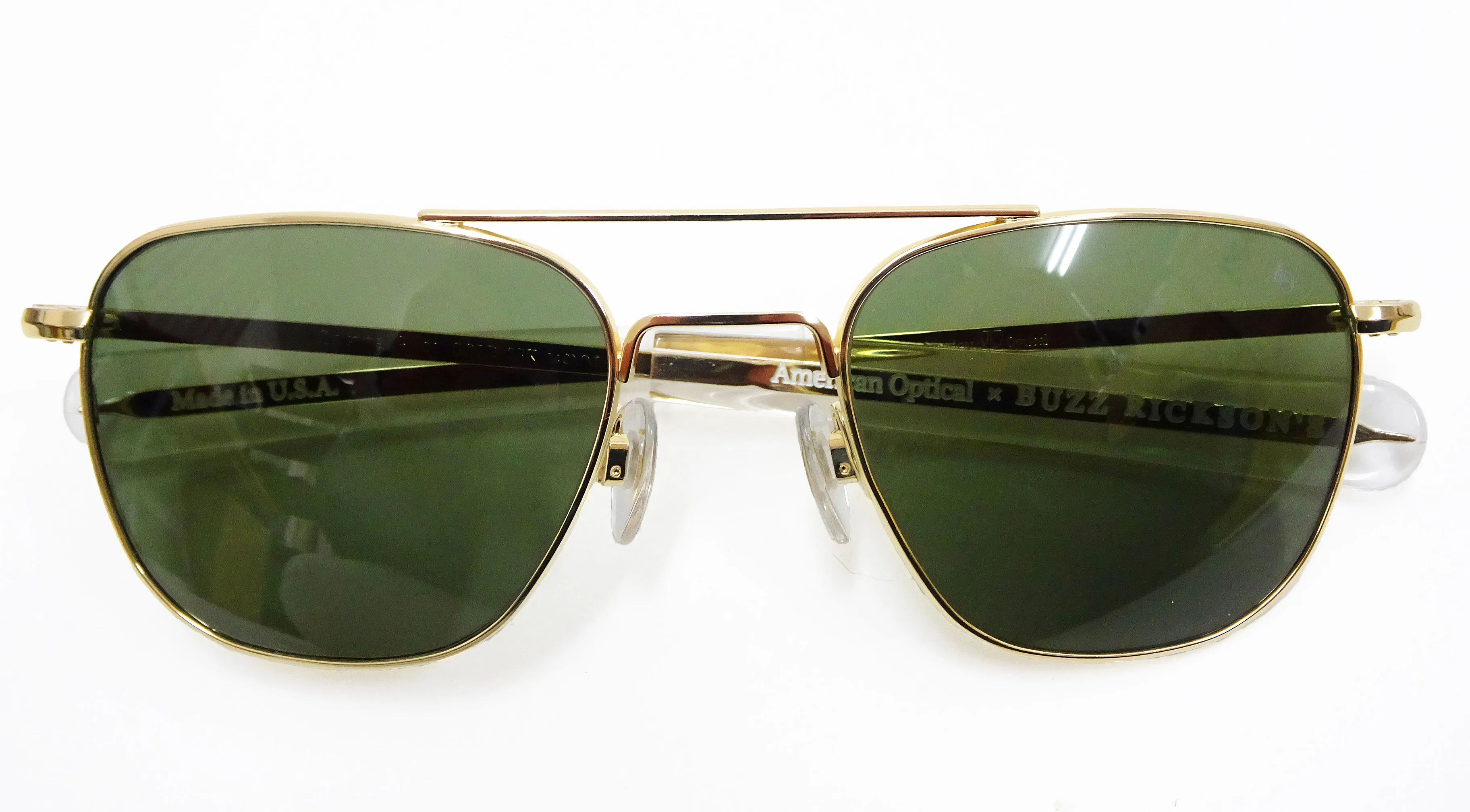 Buzz Rickson Sunglasses Men's Reproduction of American Optical Pilot Sunglasses FG-58 (Flight Goggles 1958) BR02753