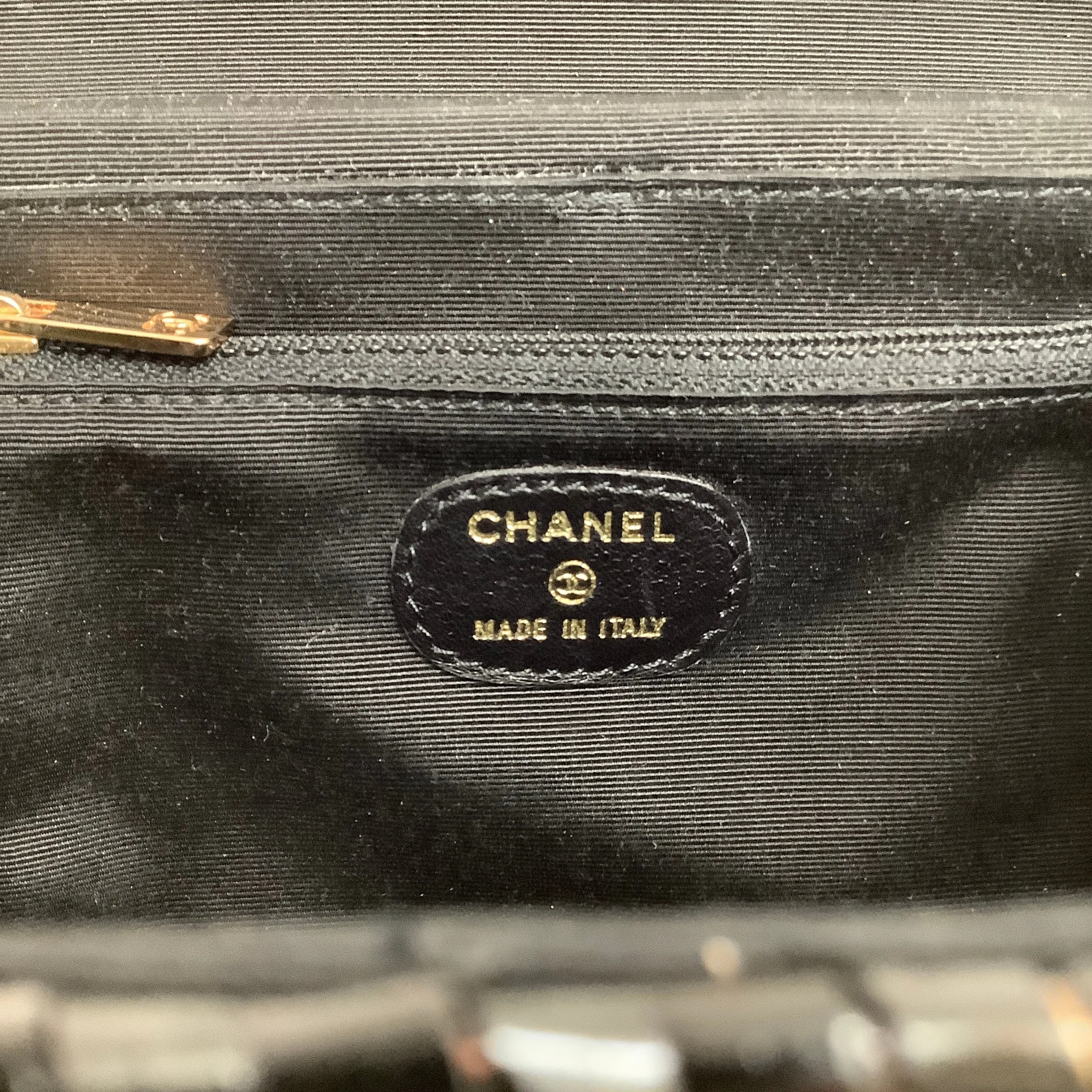 Chanel Vintage 1990's Black Mini Wicker 24K Hardware Shoulder Bag