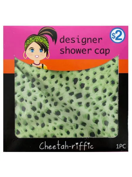 Cheetah Print Designer Shower Cap (Available in a pack of 20)