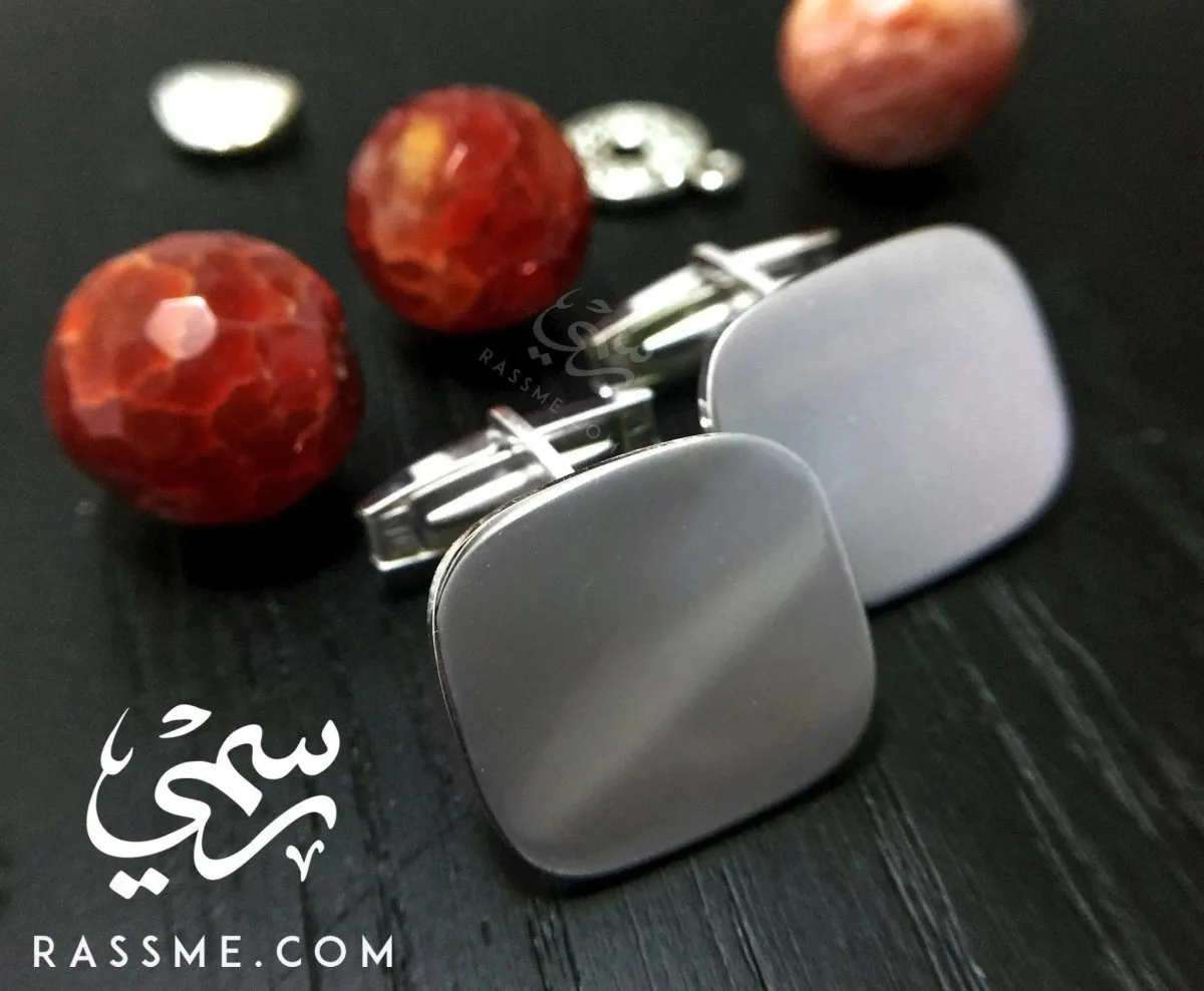 Customized Silver Cufflinks
