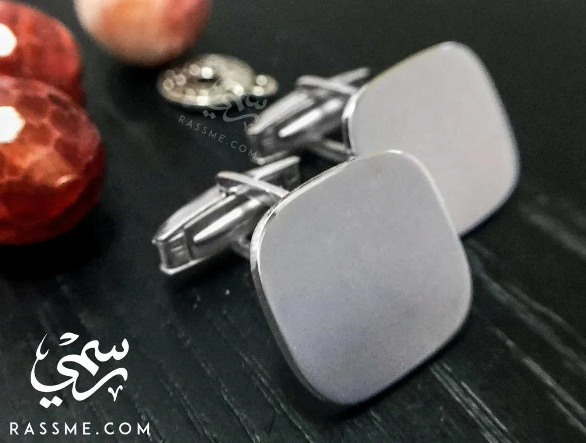 Customized Silver Cufflinks