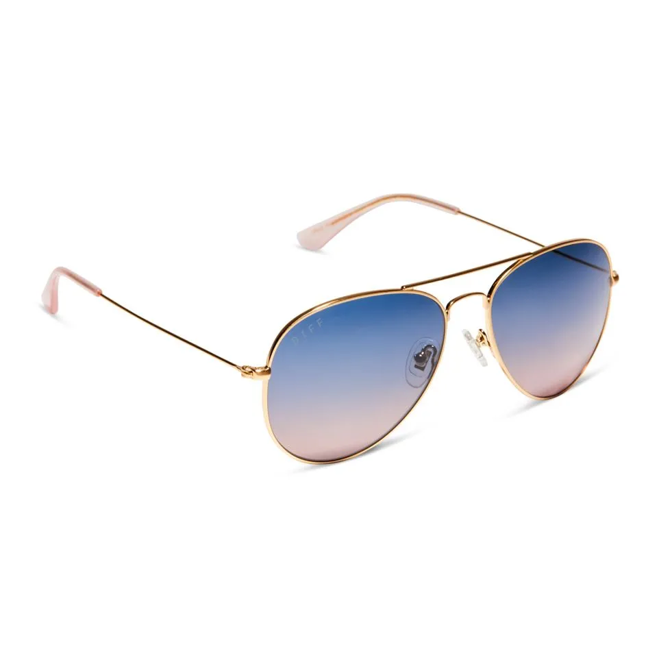 DIFF Charitable Eyewear Cruz Aviator - Polarized Sunglasses