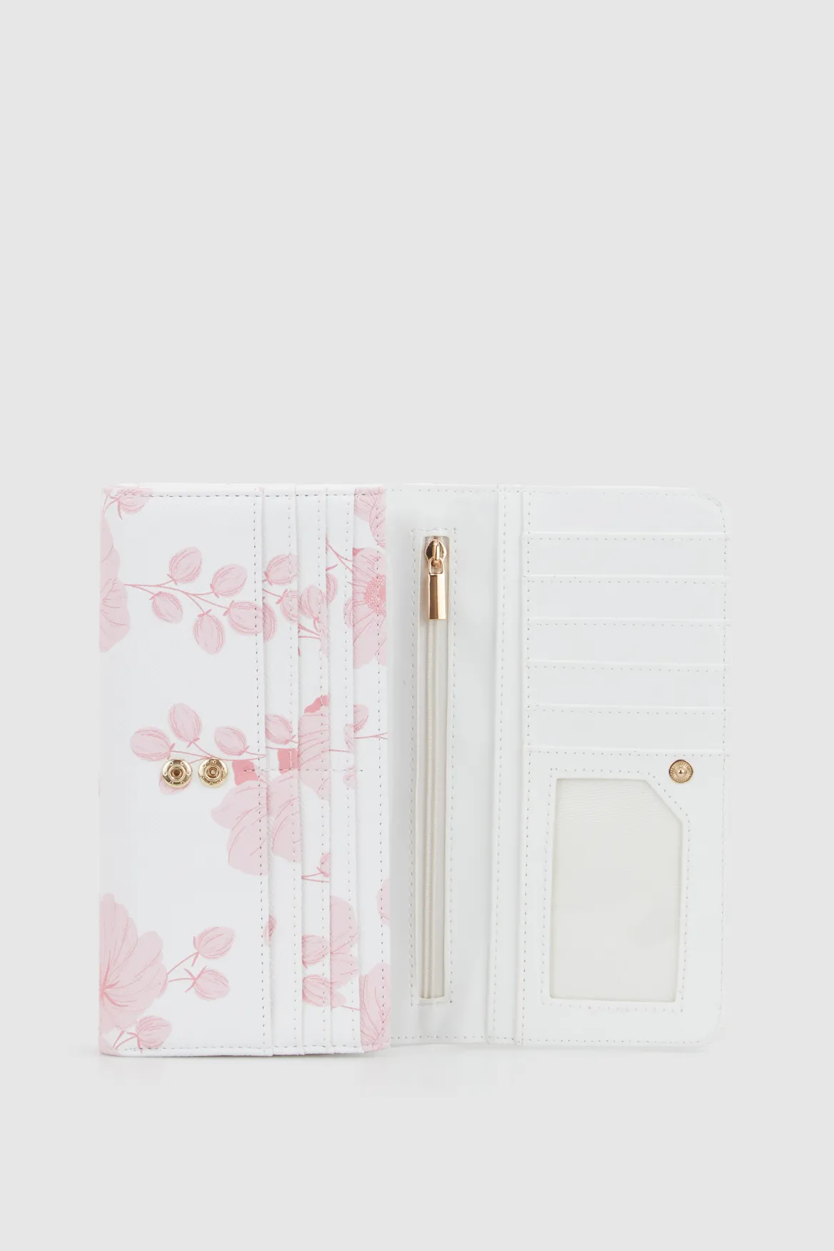 Floral Large Clutch Wallet