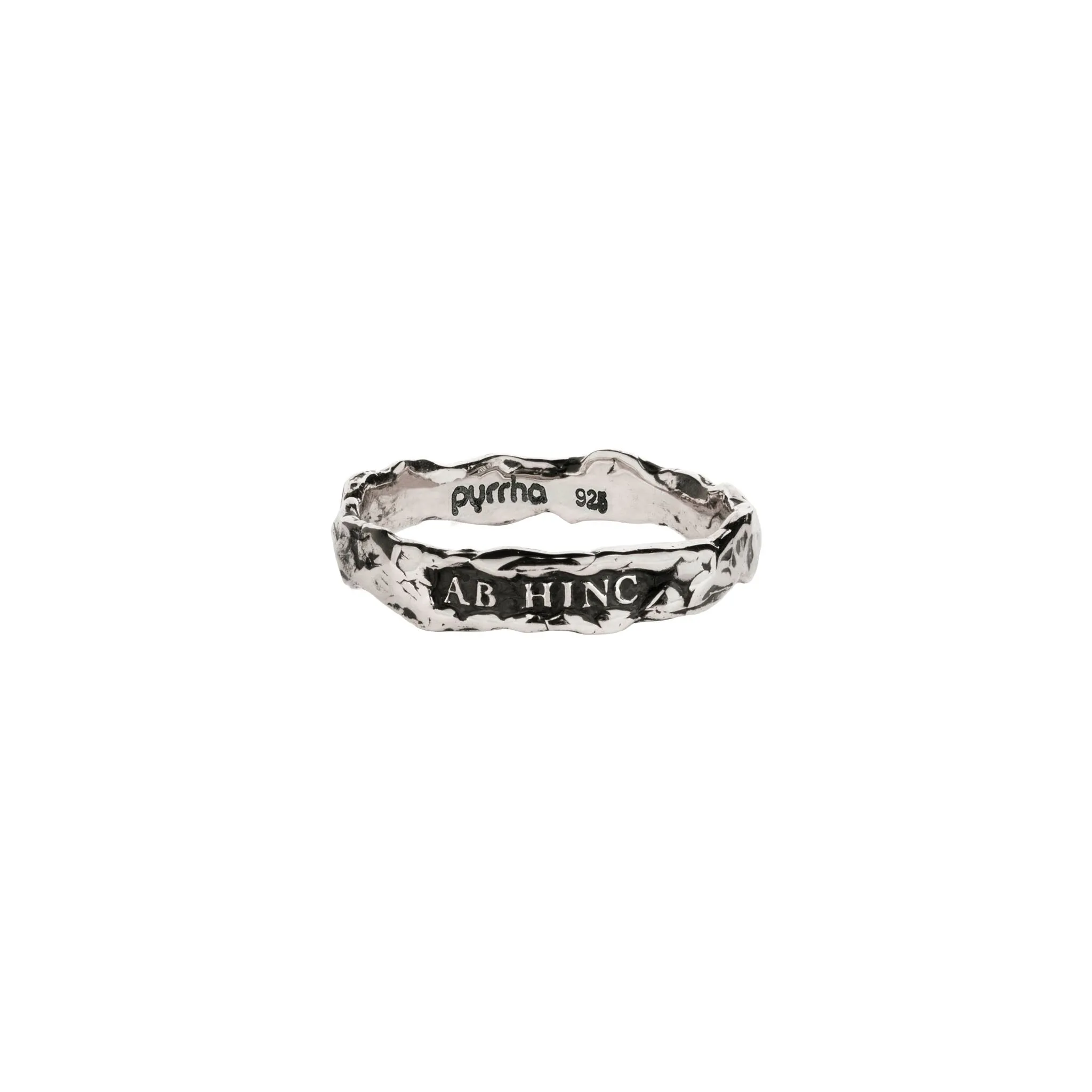 From Here On Textured Band Ring