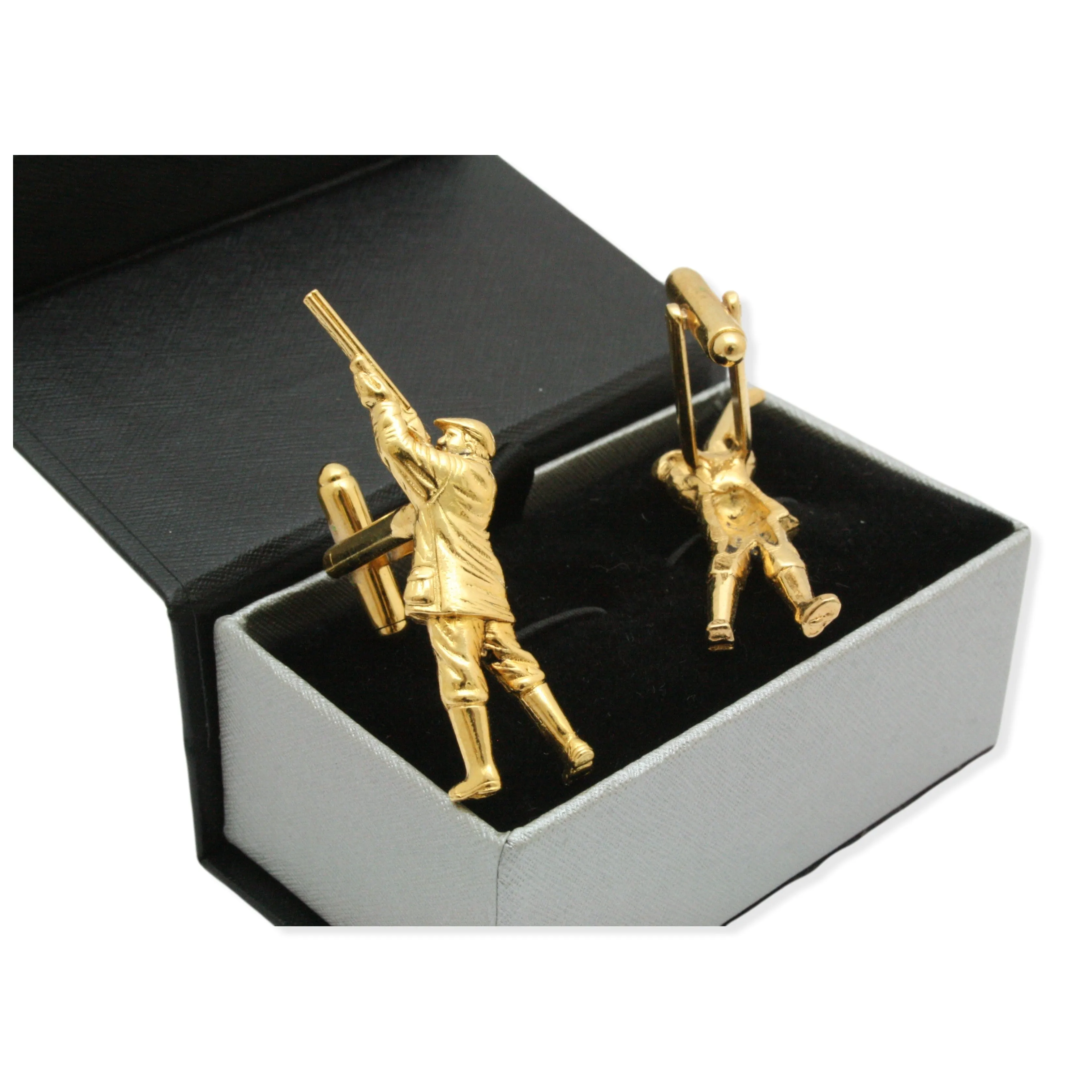 Gold Plated Game Shooter Cufflinks