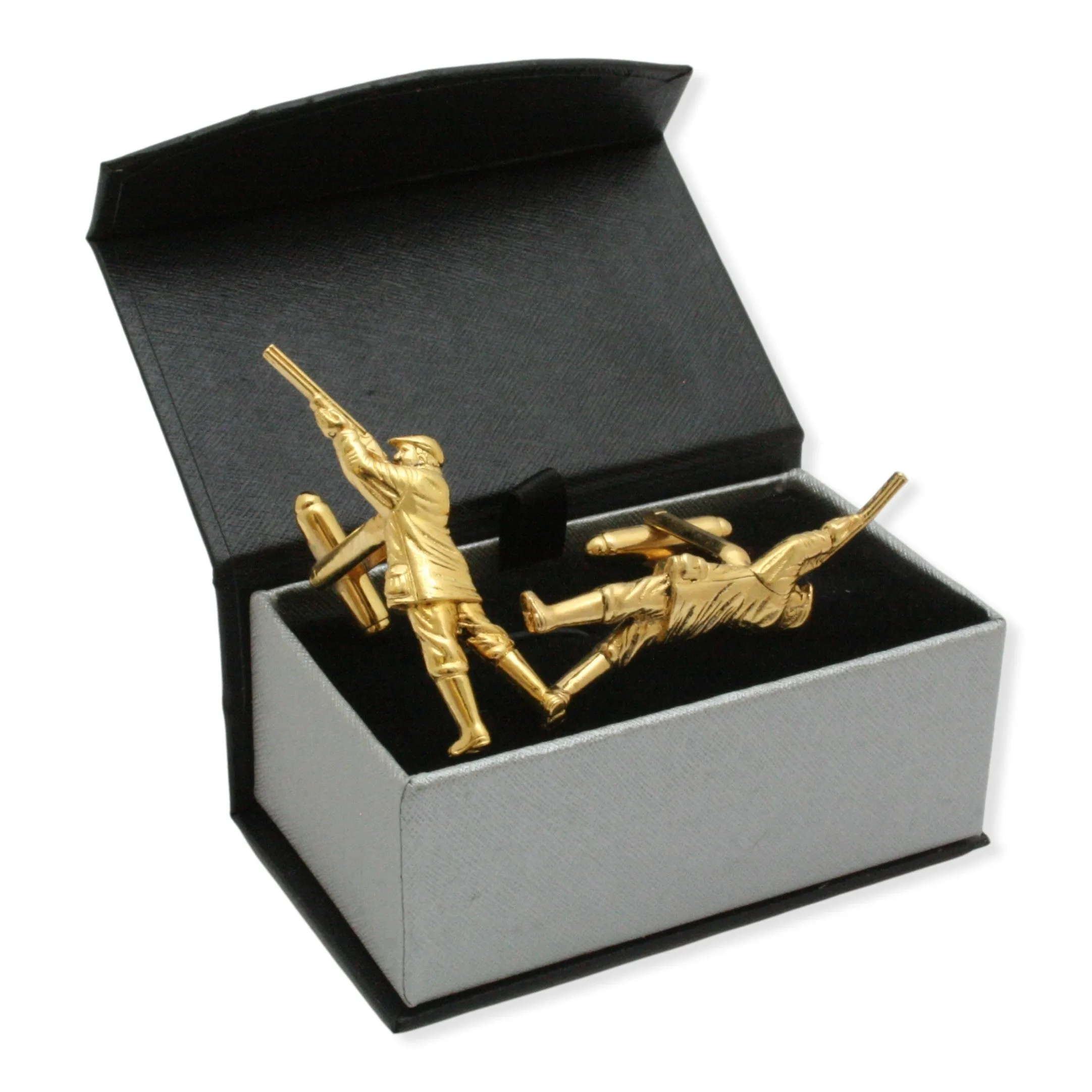 Gold Plated Game Shooter Cufflinks