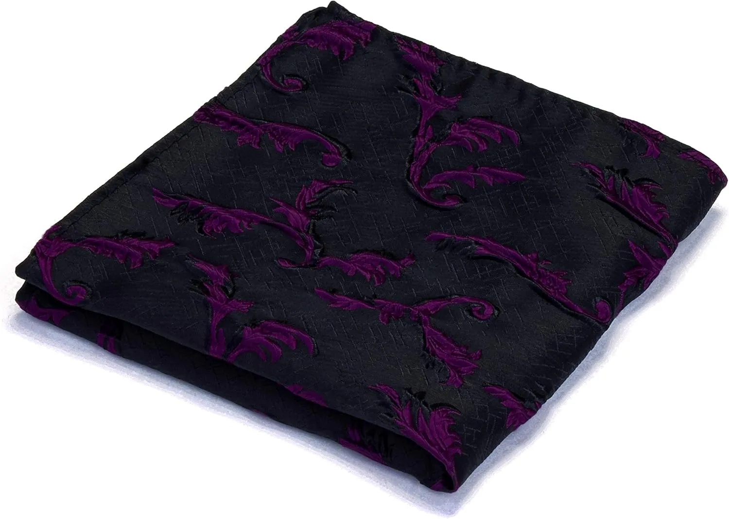 GUSLESON Fashion Floral Adjustable Pre-tied Big Bow Tie and Pocket Square Cufflink Set with Box