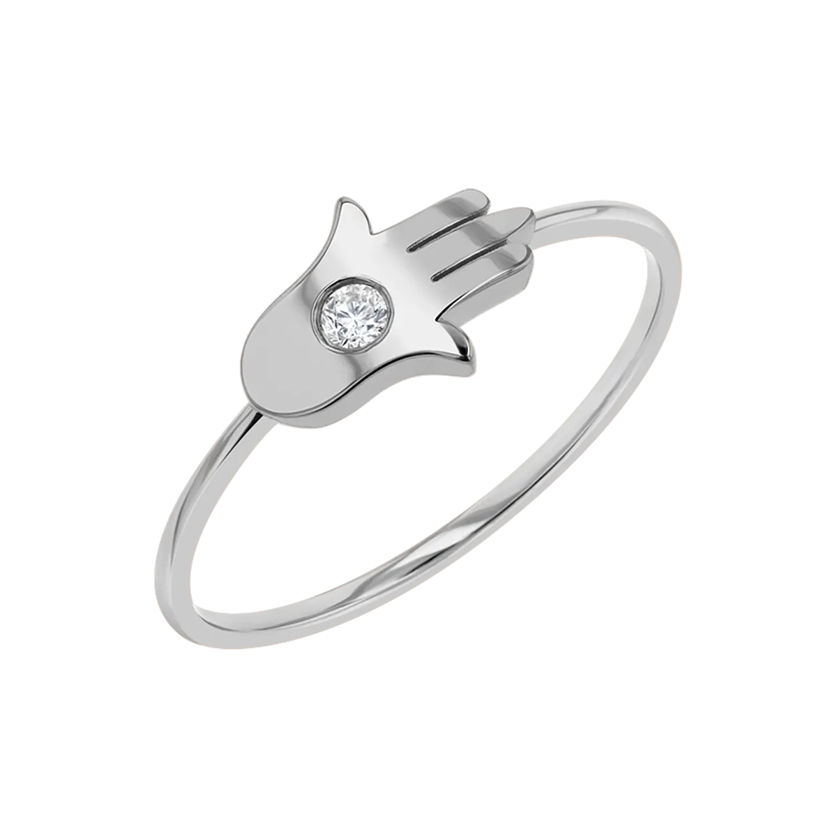 Hamsa Diamond Wire Ring
