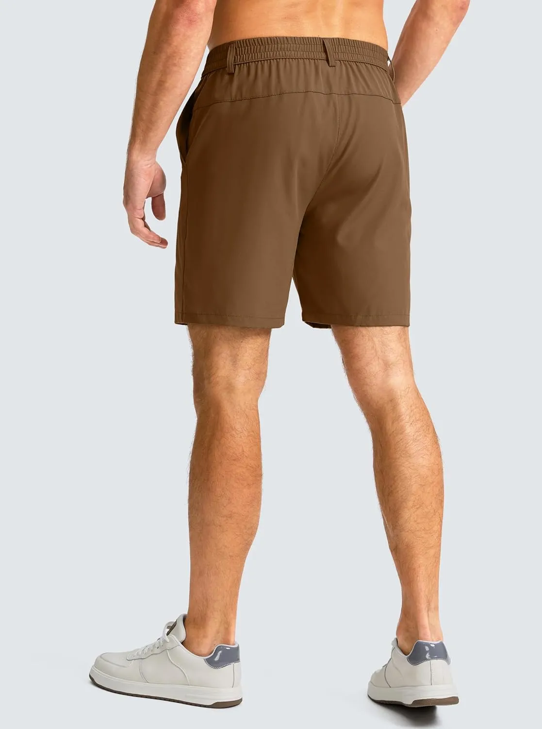 Men's Casual Shorts 7" Lightweight Golf Shorts for Men Stretch with 3 Pockets Quick Dry Breathable Work Shorts