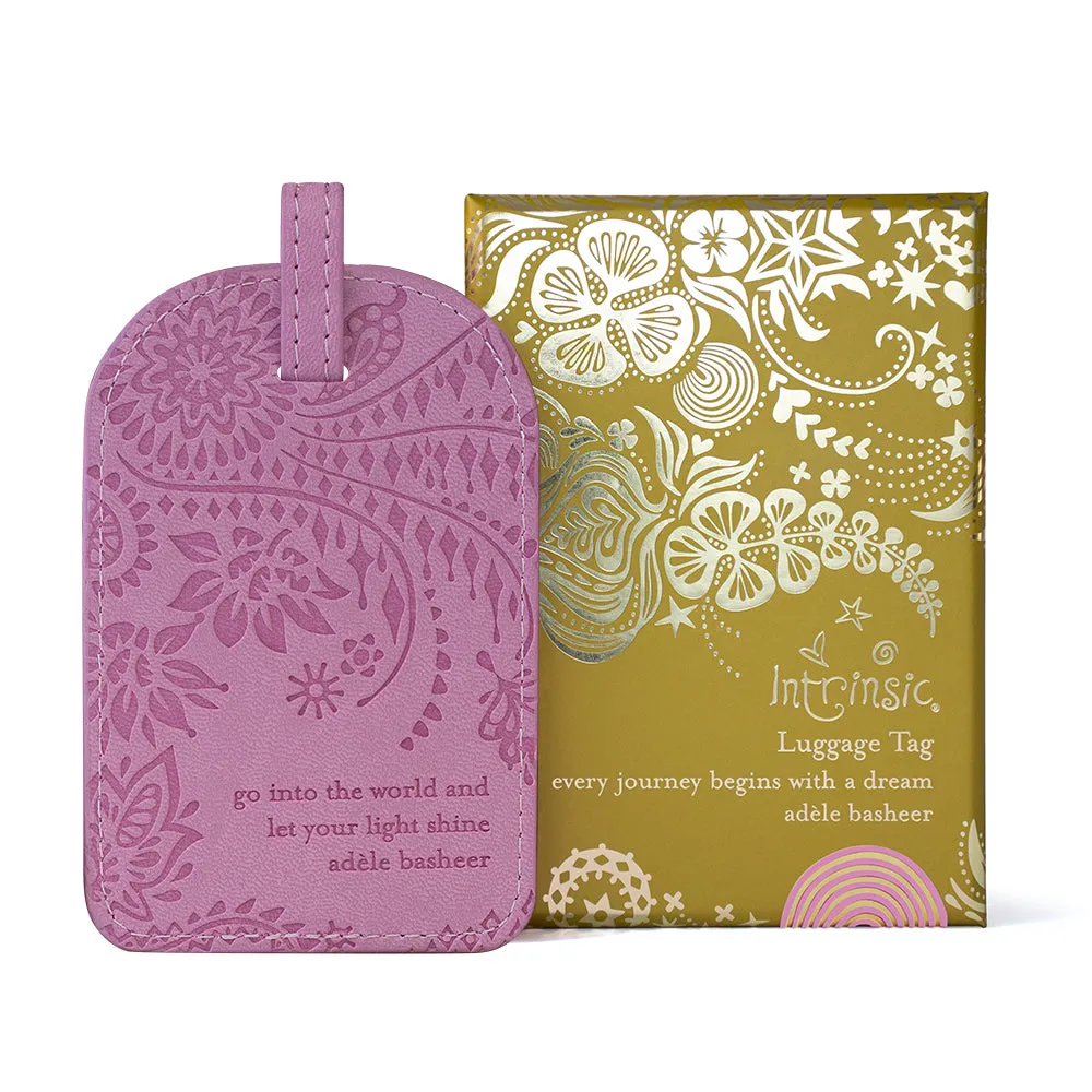 Moonlit Mauve Purple Luggage Tag