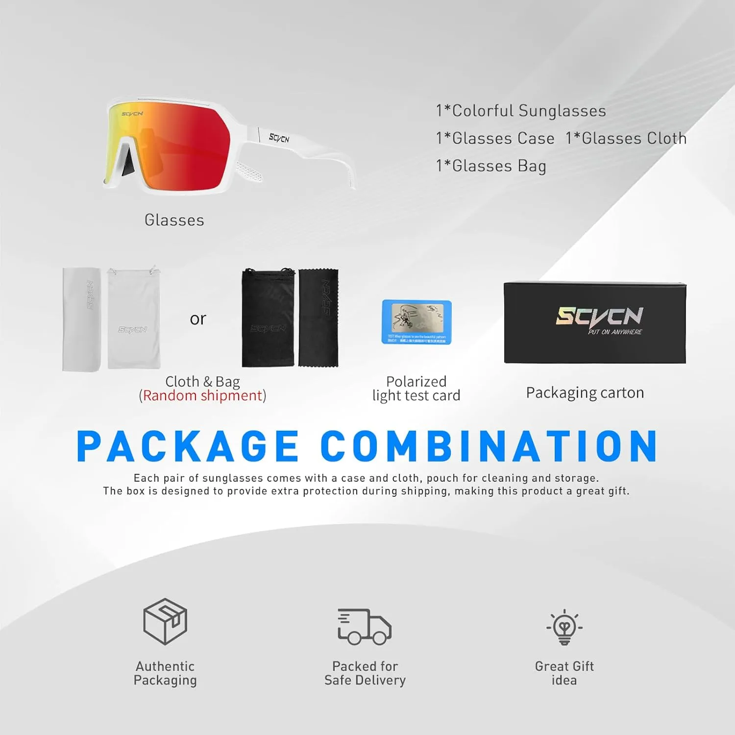 Polarized Cycling Glasses Sport Sunglasses MTB BMX Men Women Running Driving Fishing Golf S61