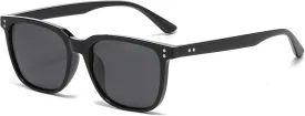 Polarized Square Sunglasses for Men Ultralight Classic Retro Square Driving Shades UV400 Protection Sun Glasses