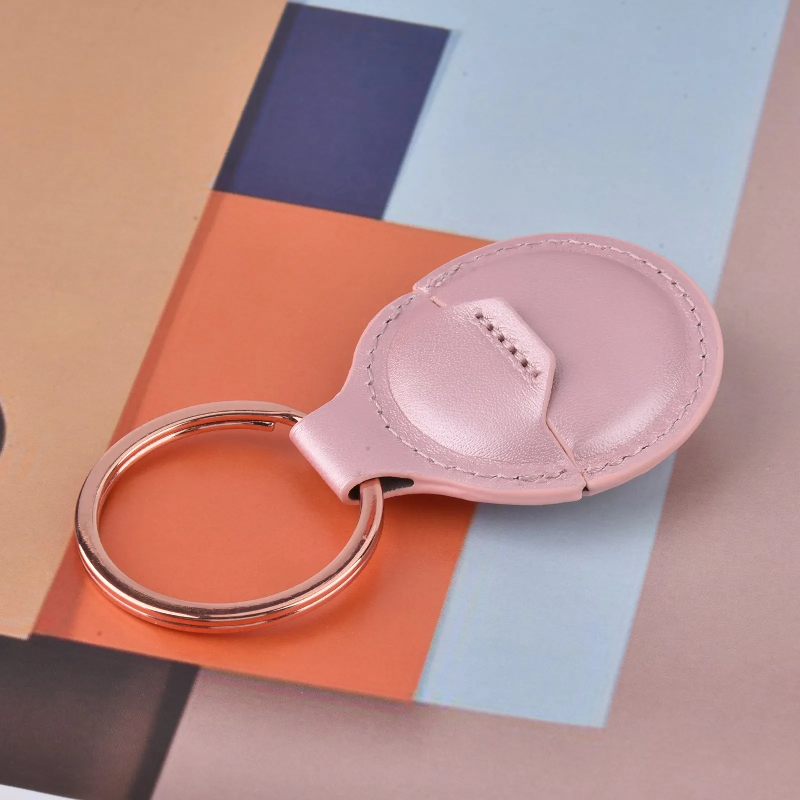 PU Leather Case for Apple AirTag for Wallet Dog Collar Luggage Keys etc