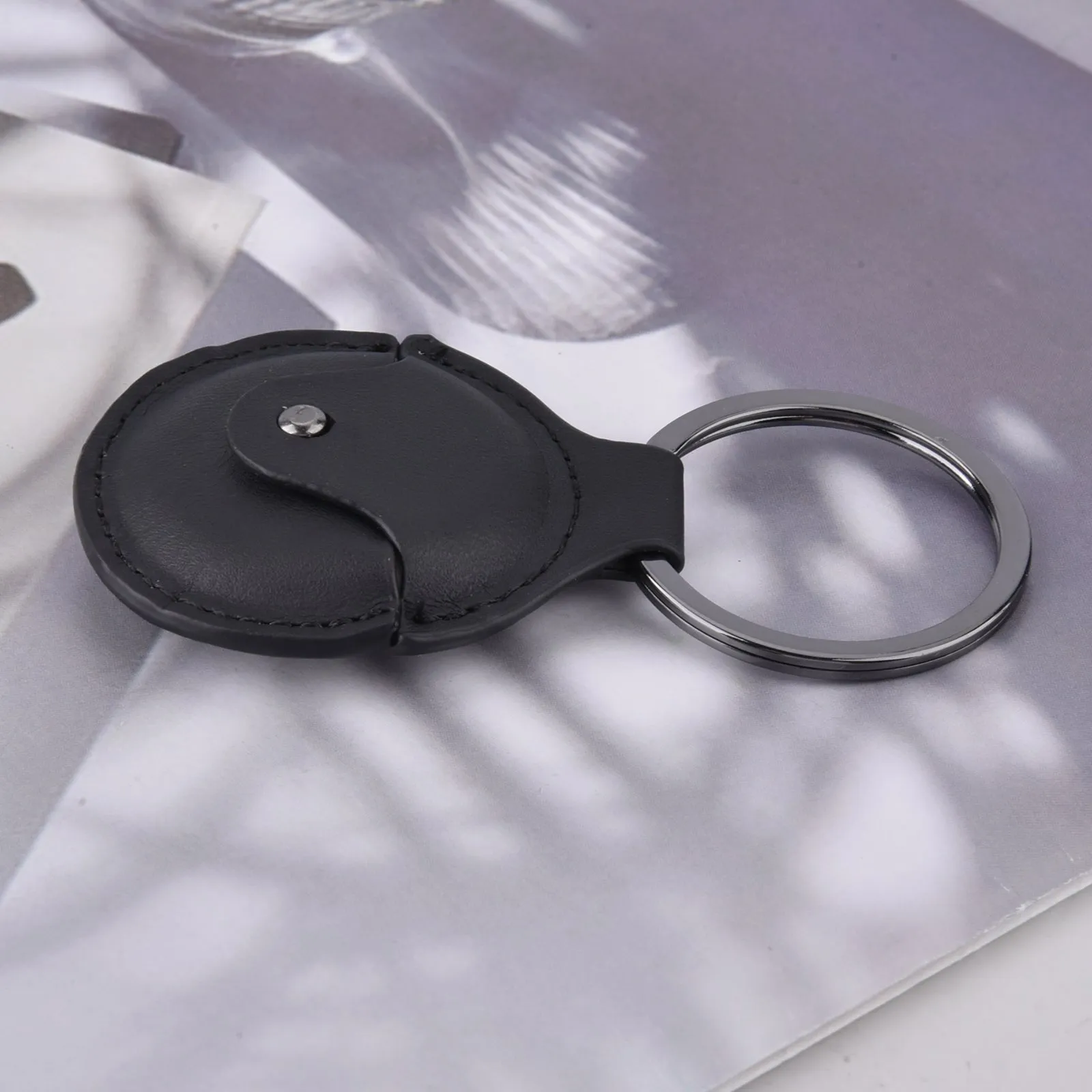 PU Leather Case for Apple AirTag for Wallet Dog Collar Luggage Keys etc