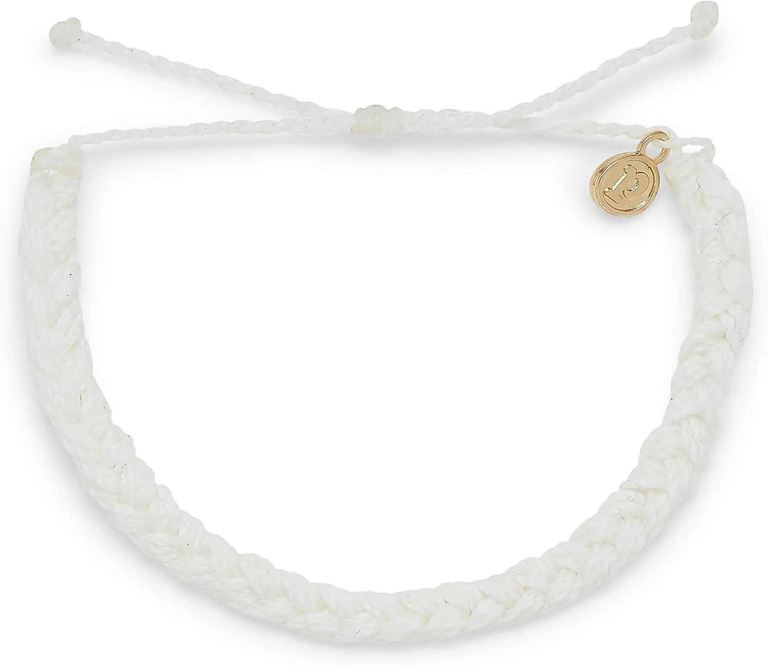 Pura Vida Braided Bracelet - 100% Waterproof, Adjustable Band - Brand Charm
