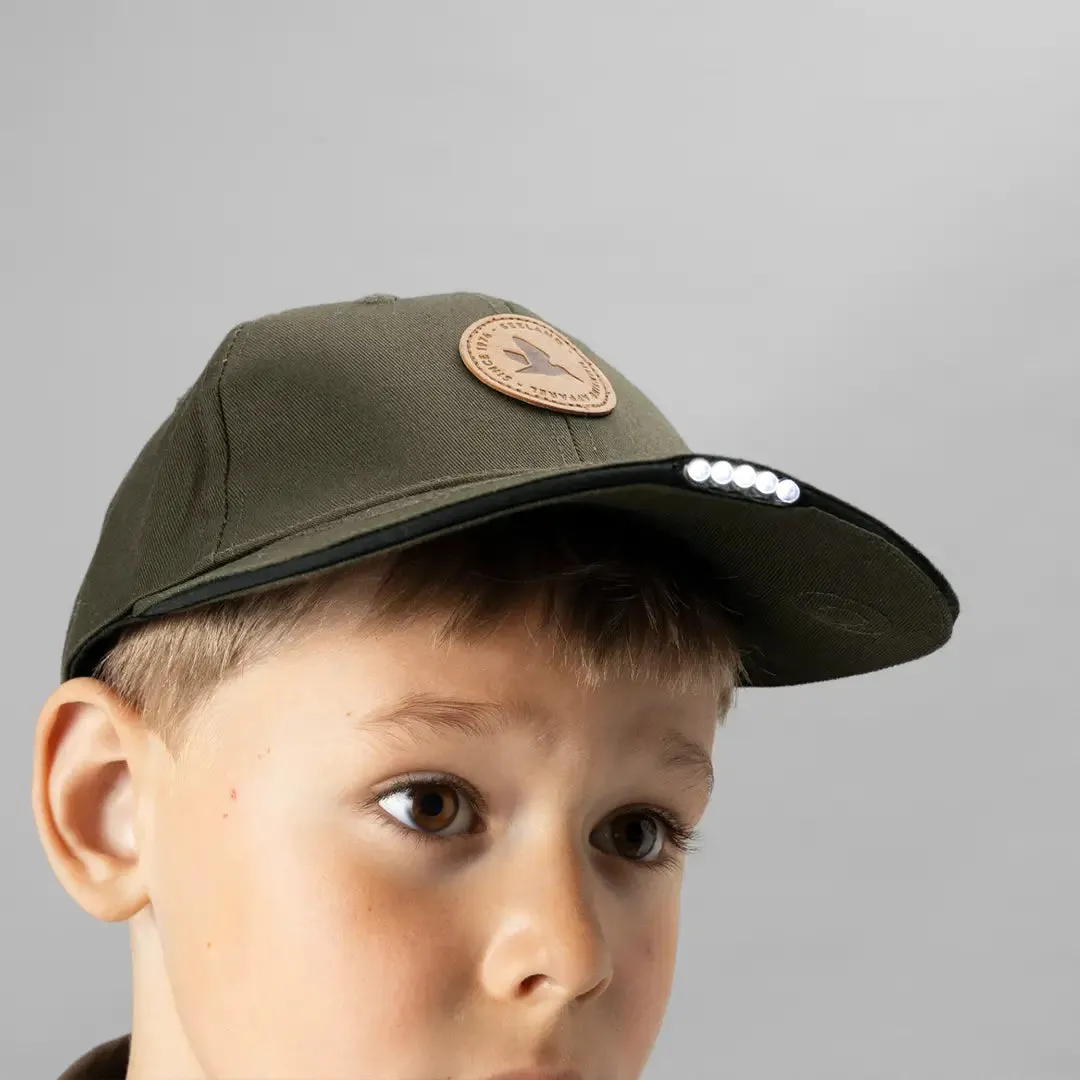 Skarn LED Junior Cap - Pine Green by Seeland