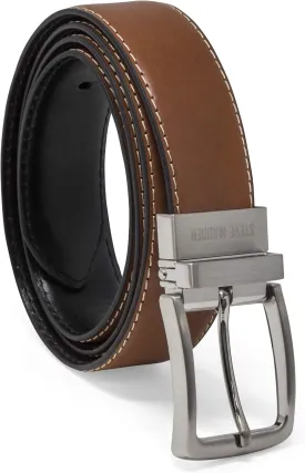 Steve Madden Reversible Men's Dress Casual Every Day Leather Belt