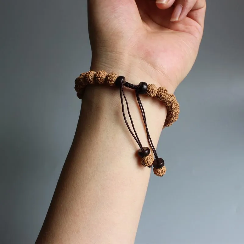 Tibetan Natural Rudraksha Seeds Lucky Bat Bracelet