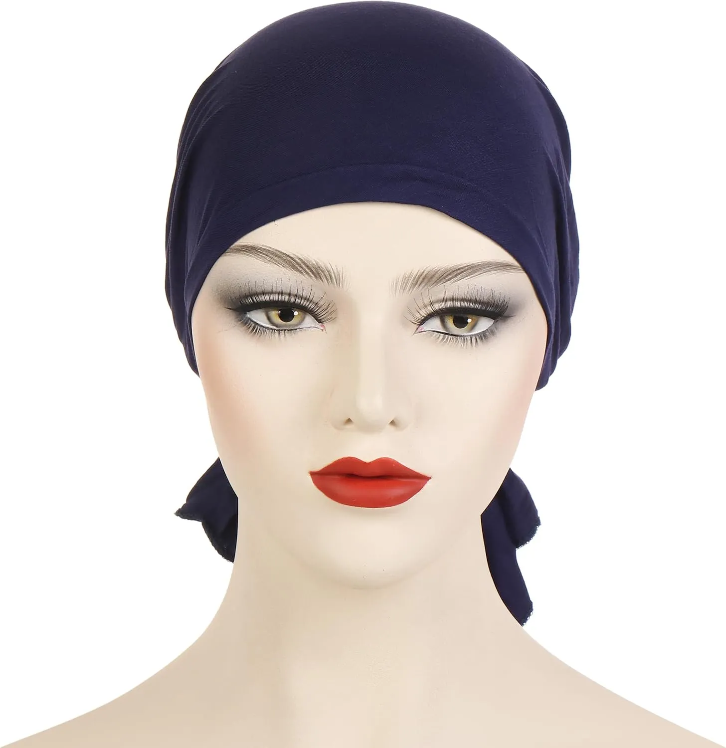 YYAOJHAO Pre Tied Headwrap for Women - Slip on Solid Bandanas Headscarf Chemo Skull Turban Hats Hair Cover Cap