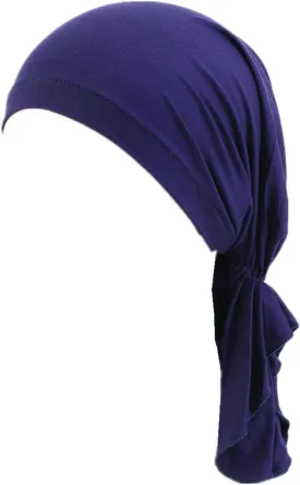 YYAOJHAO Pre Tied Headwrap for Women - Slip on Solid Bandanas Headscarf Chemo Skull Turban Hats Hair Cover Cap